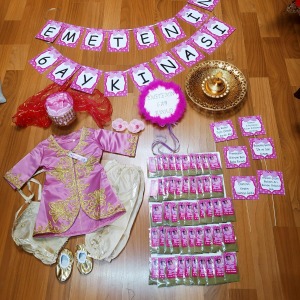 6 ay kınası pembe tasarım