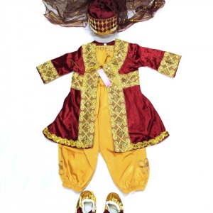 Bordo kadife bebek kaftan seti 6 ay kınası
