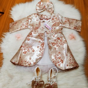 6 ay kınası bebek kaftan takımı